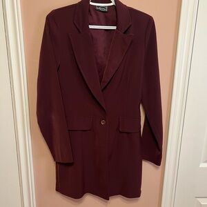 Dynamite Women's Burgundy Casual Blazer